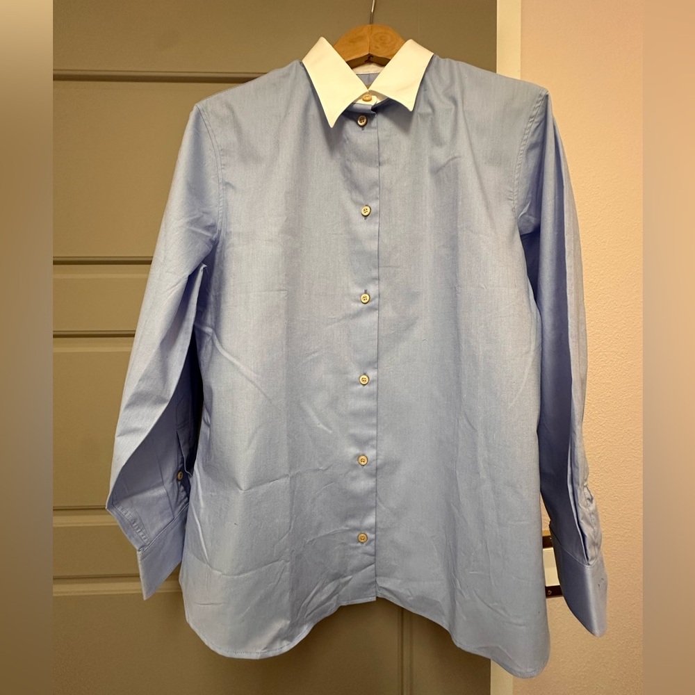 Gucci Light Blue Dress Shirt with White Collar - Uniform Issue